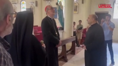 Pizzaballa a Gaza con patriarca greco-ortodosso Teofilo III