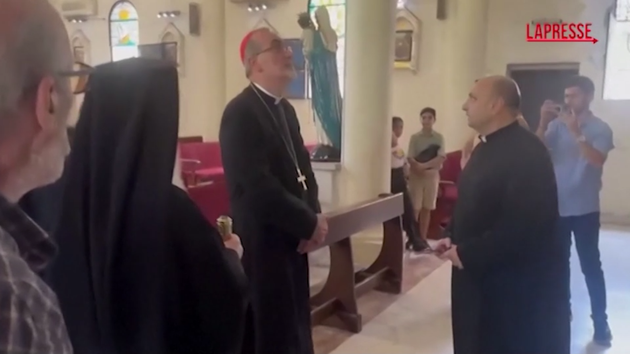 Pizzaballa a Gaza con patriarca greco ortodosso Teofilo III Pizzaballa a Gaza con patriarca greco ortodosso Teofilo III
