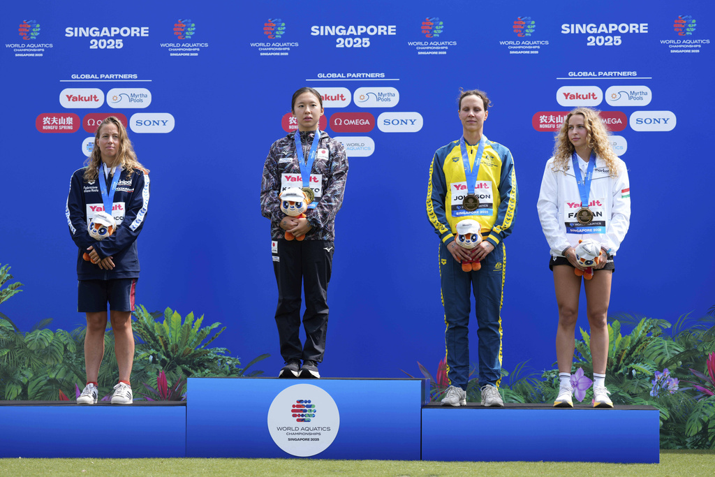 Mondiali nuoto 2025, terzo argento per Taddeucci nella 3 km sprint Mondiali nuoto 2025, terzo argento per Taddeucci nella 3 km sprint