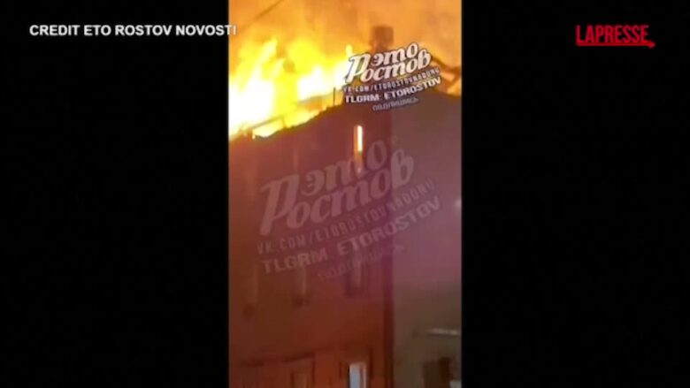 Russia, drone colpisce stazione ferroviaria: la struttura prende fuoco