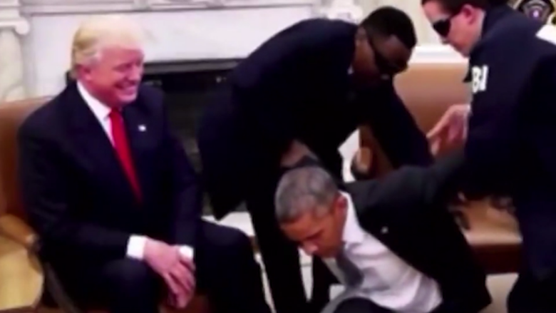 Obama arrestato alla Casa Bianca, il video fake postato da Trump