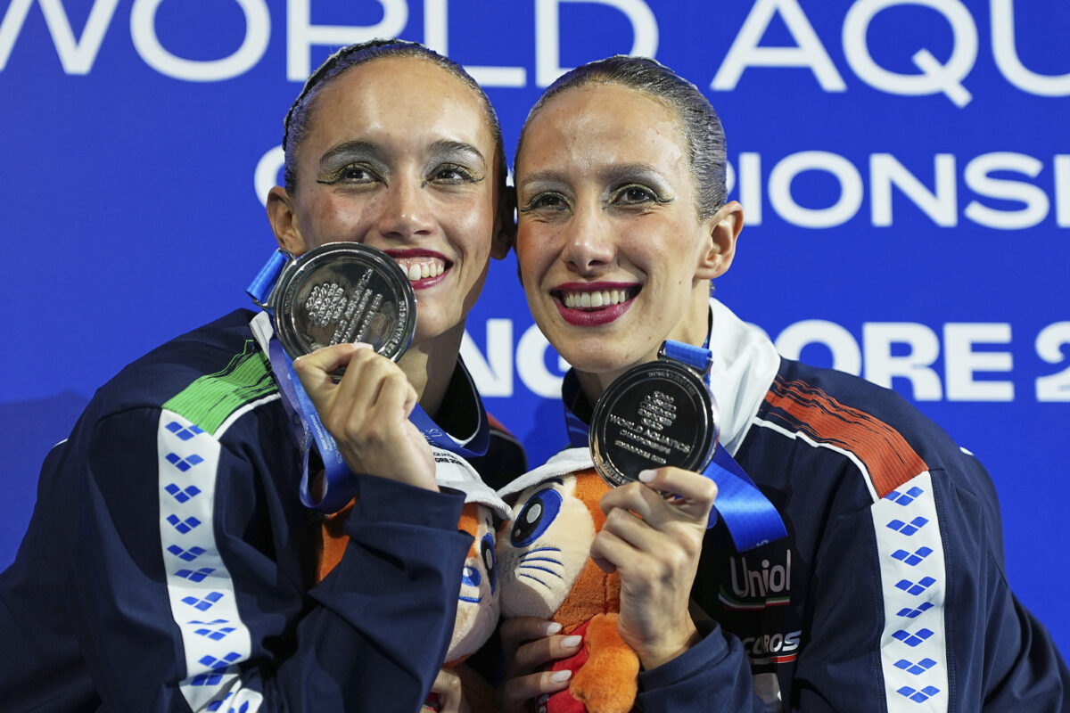 mondiali nuoto 2025 piccoli e ruggiero argento nel duo libero donne