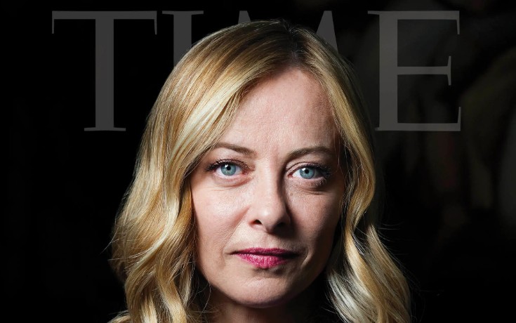 Giorgia Meloni sulla copertina del Time: “Intendo ricostruire la nostra identità”