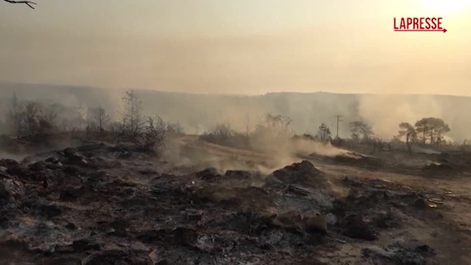 cipro due morti in vasto incendio villaggi evacuati e case distrutte