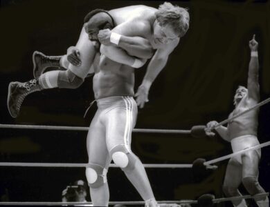 Roddy Piper, Mr T e Hulk Hogan a Wrestlemania il 31 marzo 1985 al Madison Square Garden
