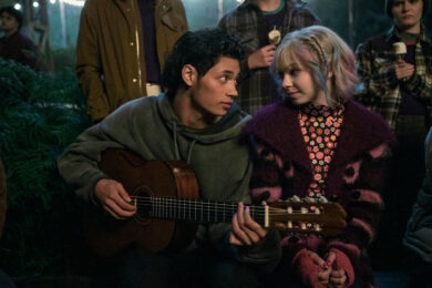 Wednesday. (L to R) Noah B. Taylor as Bruno, Emma Myers as Enid Sinclair in episode 203 of Wednesday. Cr. Helen Sloan/Netflix © 2025