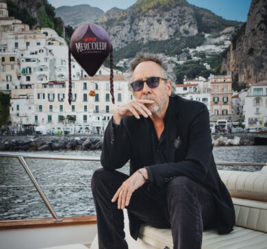 Tim Burton ad Amalfi per il lancio di ‘Mercoledì’