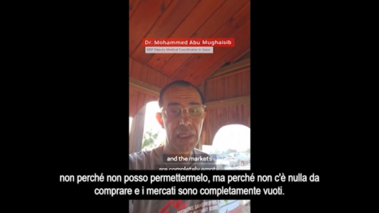 Gaza, medico Msf: “Ecco come la fame distrugge un corpo”