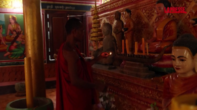 Cambogia-Thailandia, il monaco buddhista che non lascia il suo tempio vicino al confine
