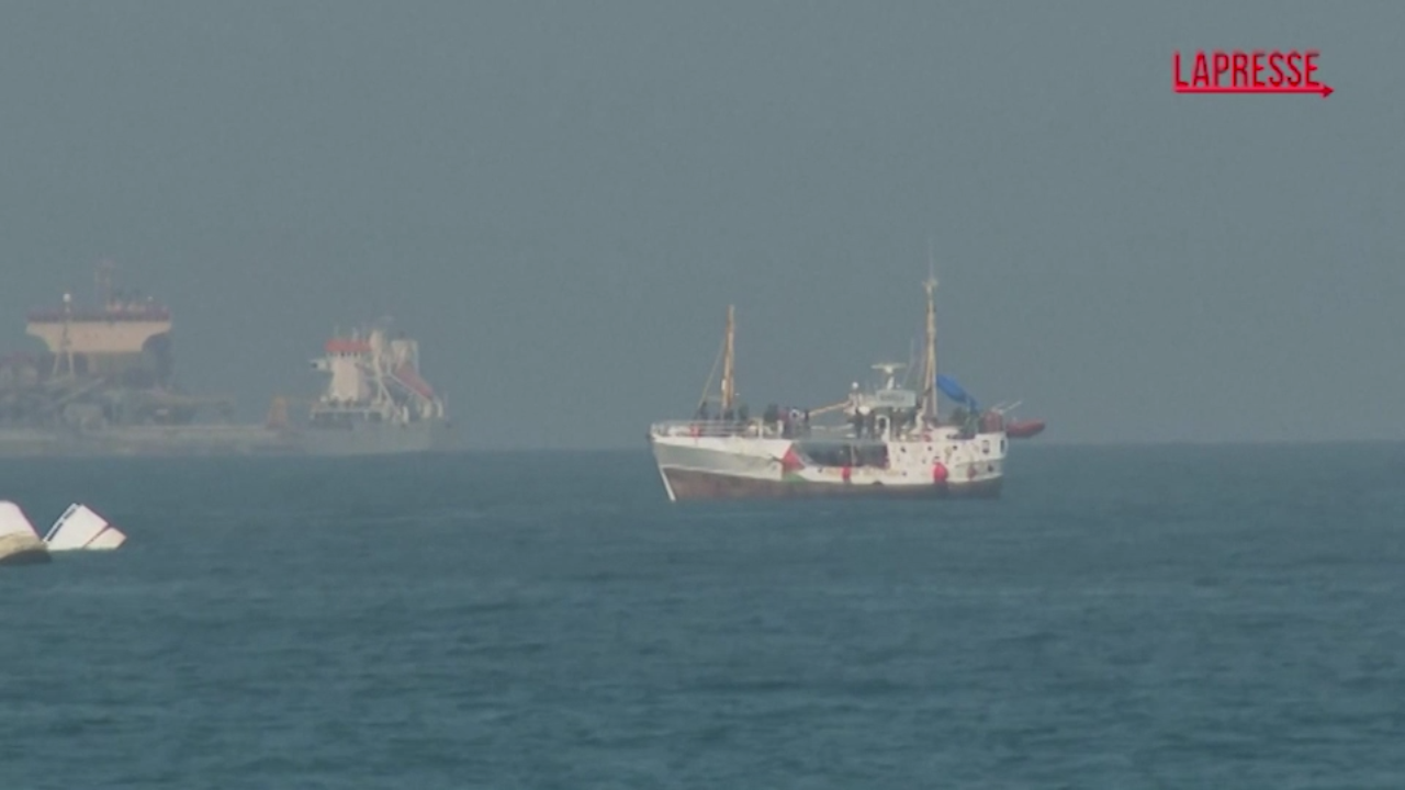 Gaza, l’arrivo della nave della Freedom Flotilla nel porto di Ashdod: le immagini Gaza, l’arrivo della nave della Freedom Flotilla nel porto di Ashdod: le immagini