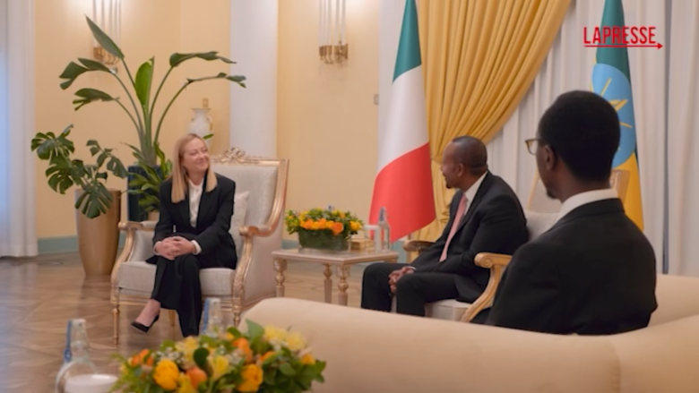 Meloni in Etiopia, le immagini del bilaterale con Abiy Ahmed