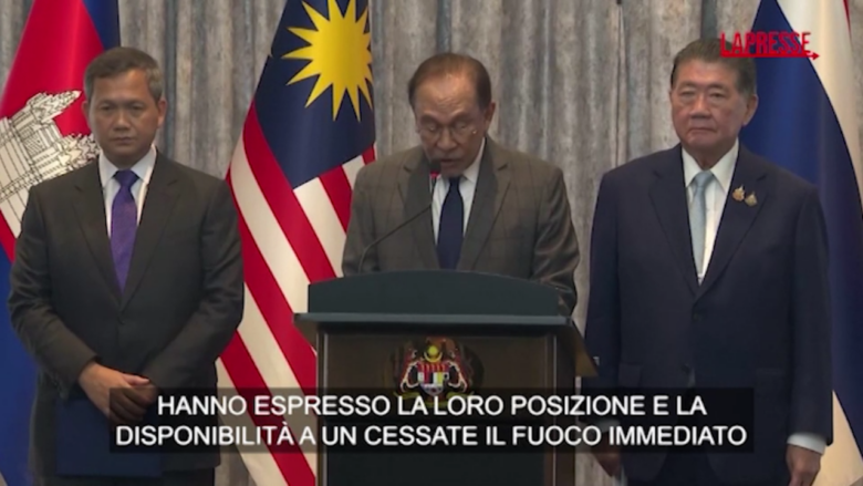 Cambogia-Thailandia, cessate il fuoco immediato: l'annuncio ufficiale dopo il vertice in Malesia