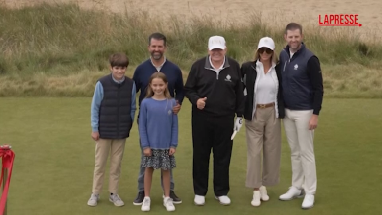 Trump inaugura in Scozia un nuovo campo da golf che porta il suo nome