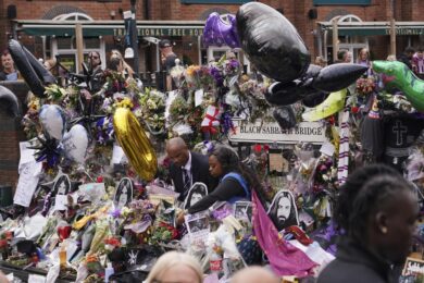Il funerale di Ozzy Osbourne a Birmingham il 30 luglio 2025 (AP Photo/Alberto Pezzali)