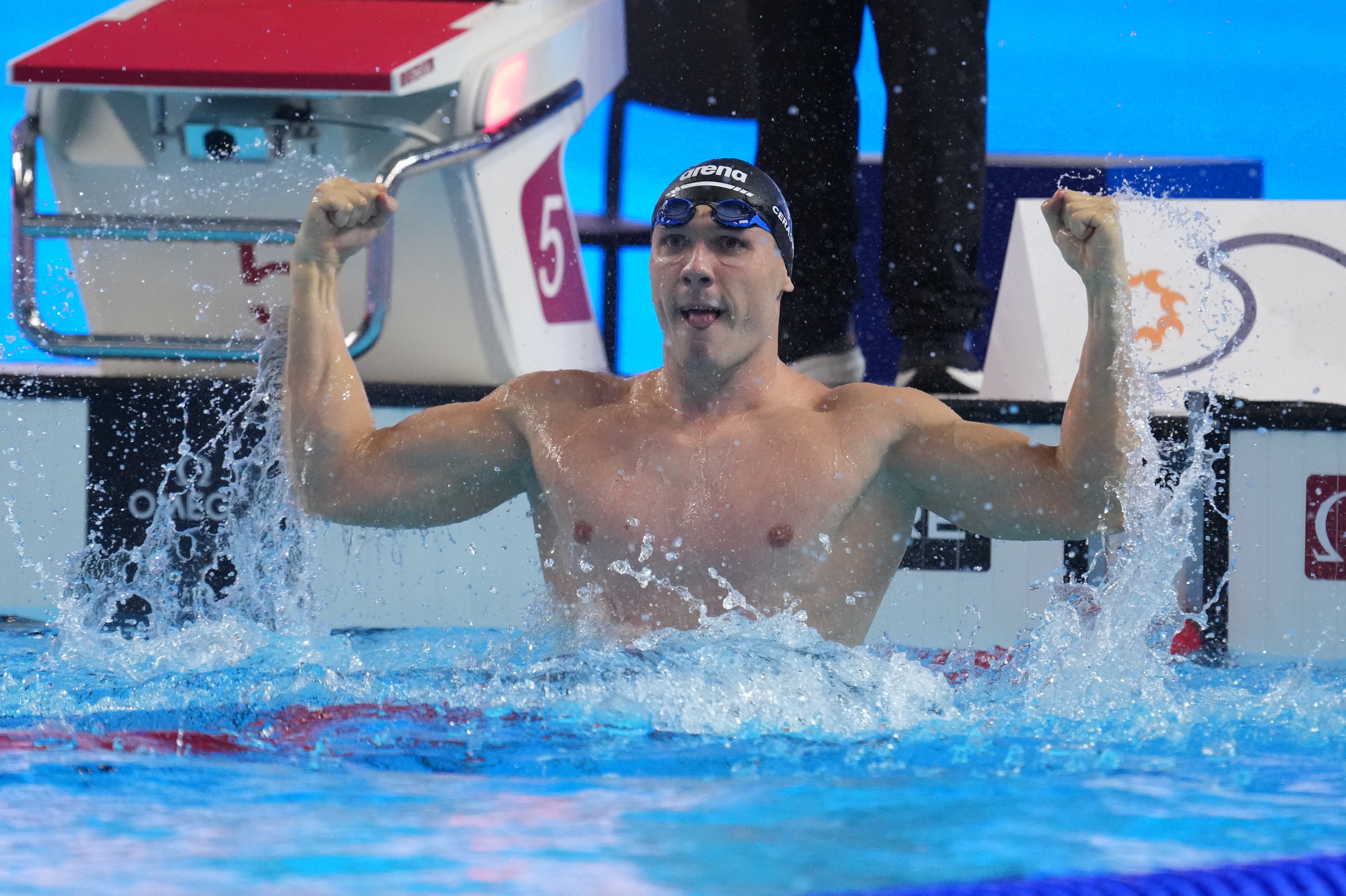 Mondiali nuoto 2025, Cerasuolo è oro nei 50 metri rana Mondiali nuoto 2025, Cerasuolo è oro nei 50 metri rana