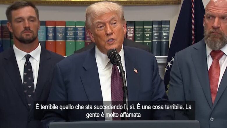 Gaza, Trump: "È genocidio? La situazione lì è orribile. La gente muore di fame"