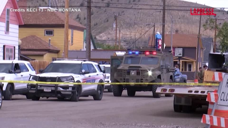 Montana, sparatoria in un bar: 4 morti. La scena della strage Montana, sparatoria in un bar: 4 morti. La scena della strage