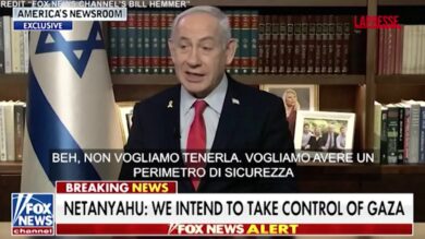 Netanyahu: “Vogliamo assumere controllo Striscia Gaza ma non governarla”
