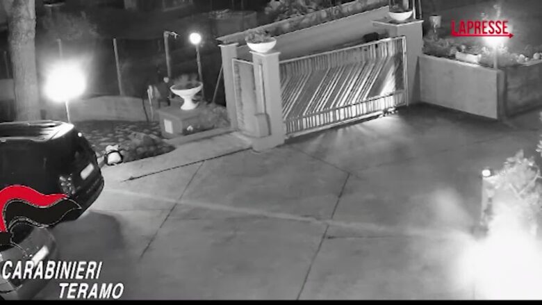 Teramo, rapina in villa con aggressione a carabiniere: le immagini
