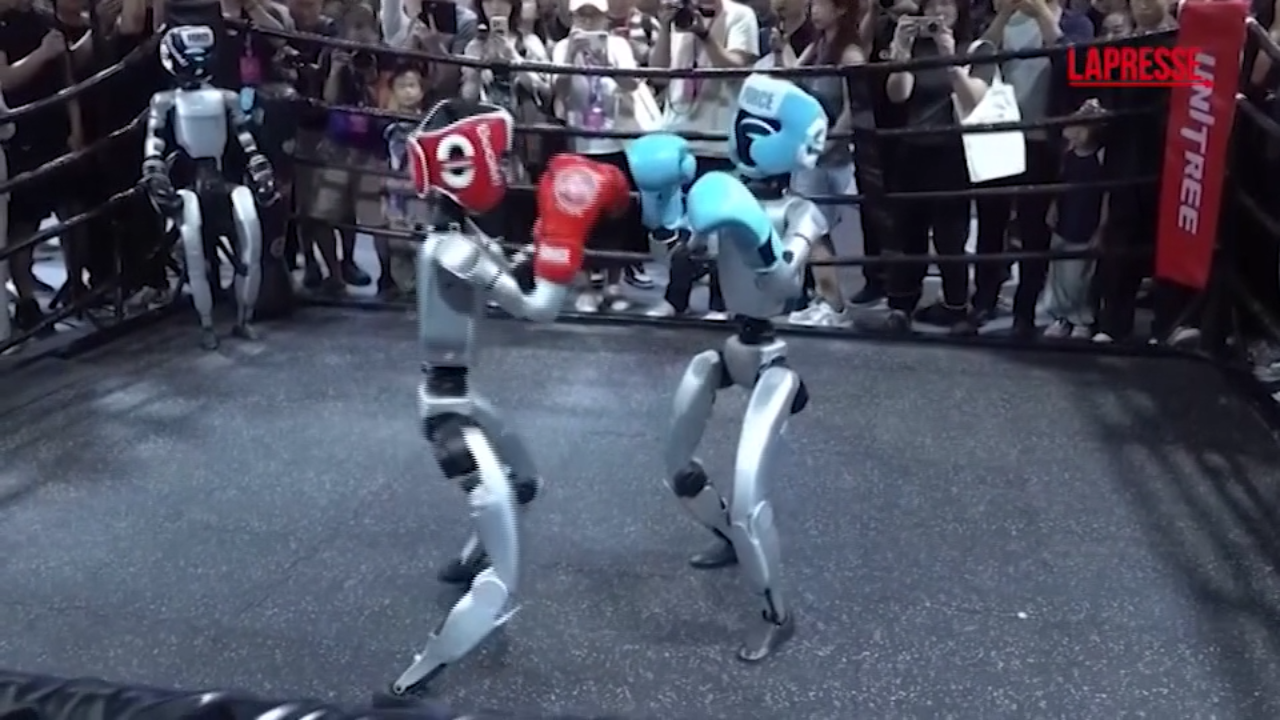 robot combattono sul ring ecco cosa 232 successo all expo tech di pechino