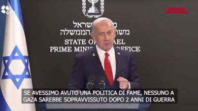 Israele, Netanyahu: "No politica della fame a Gaza, è Hamas a rubare aiuti"