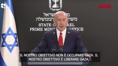 Gaza, Netanyahu: "Obiettivo non è occuparla ma liberarla"