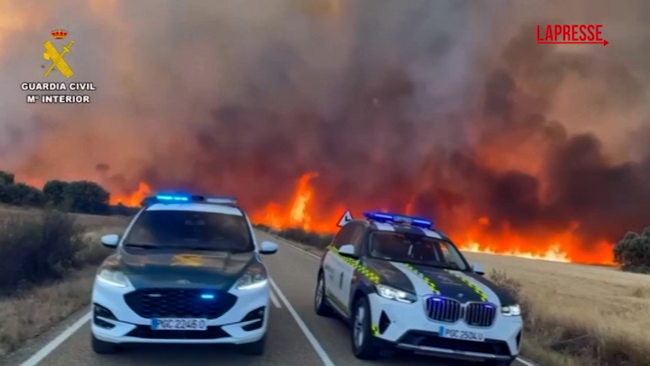 Incendi in Spagna, bruciano le regioni di Castiglia e León e Navarra