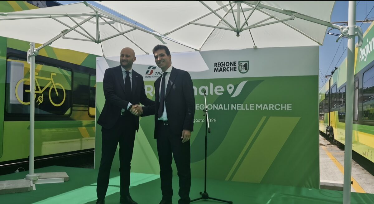 Marche, presentati i 5 nuovi treni Regionale