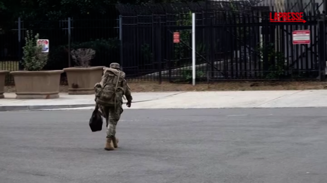 usa l arrivo dei soldati della guardia nazionale a washington