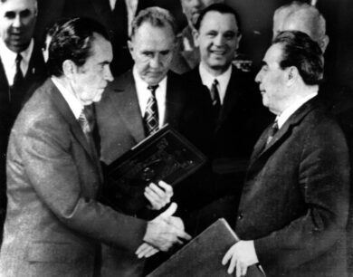 Richard M. Nixon con Leonid Breznev