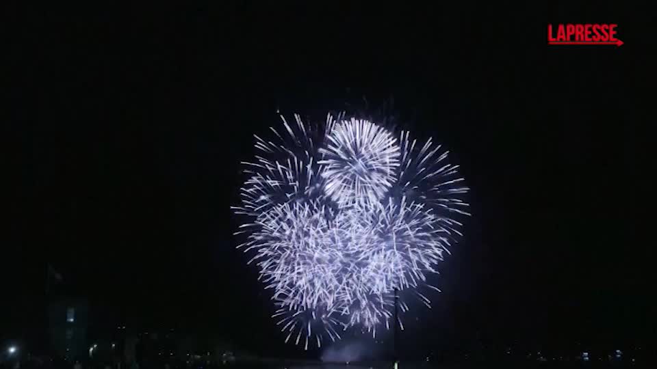regno unito a plymouth i campionati di fuochi d artificio le immagini