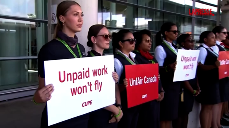 Canada, sciopero delle hostess Air Canada: cancellati tutti i voli