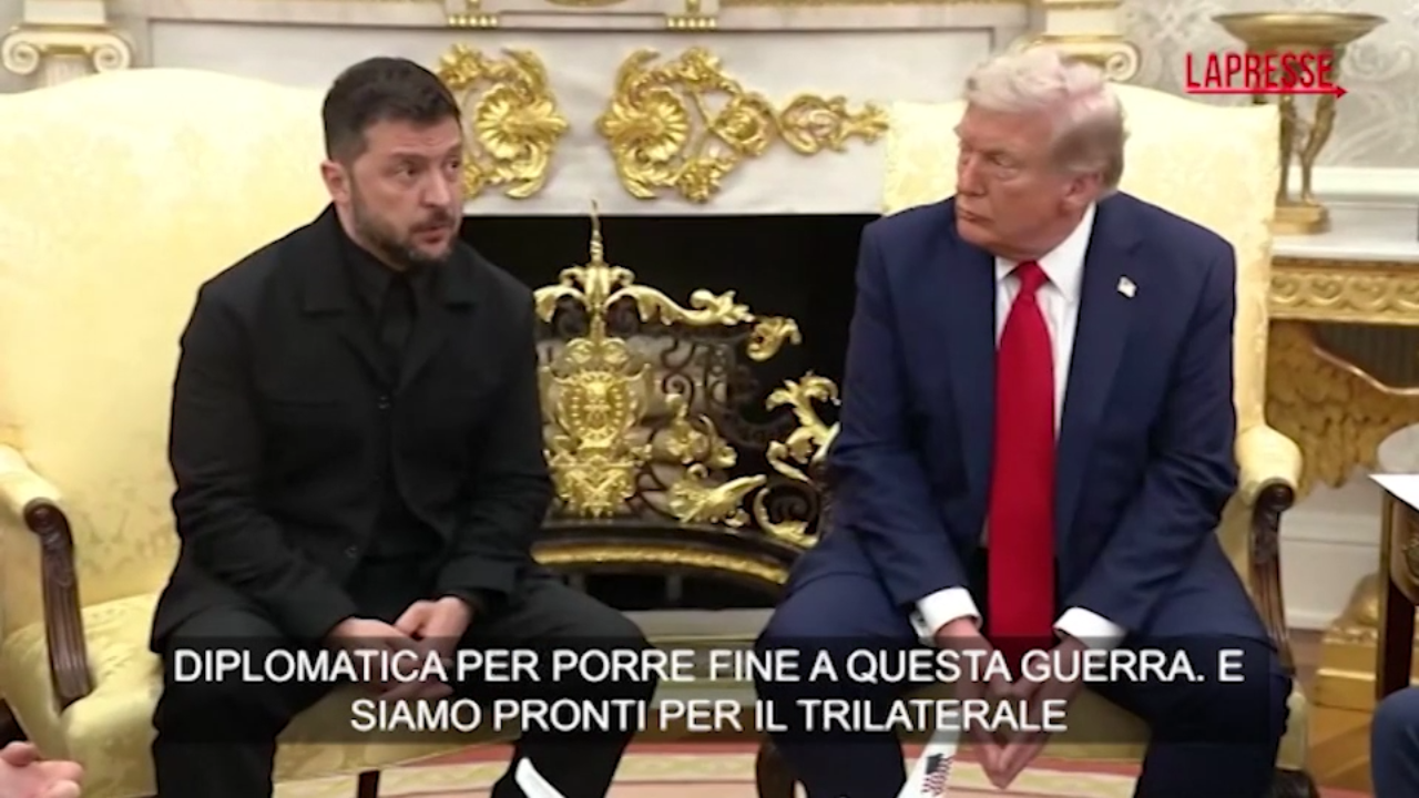 Ucraina, Zelensky e Trump alla Casa Bianca: "Siamo pronti a un trilaterale con Putin" Ucraina, Zelensky e Trump alla Casa Bianca: "Siamo pronti a un trilaterale con Putin"