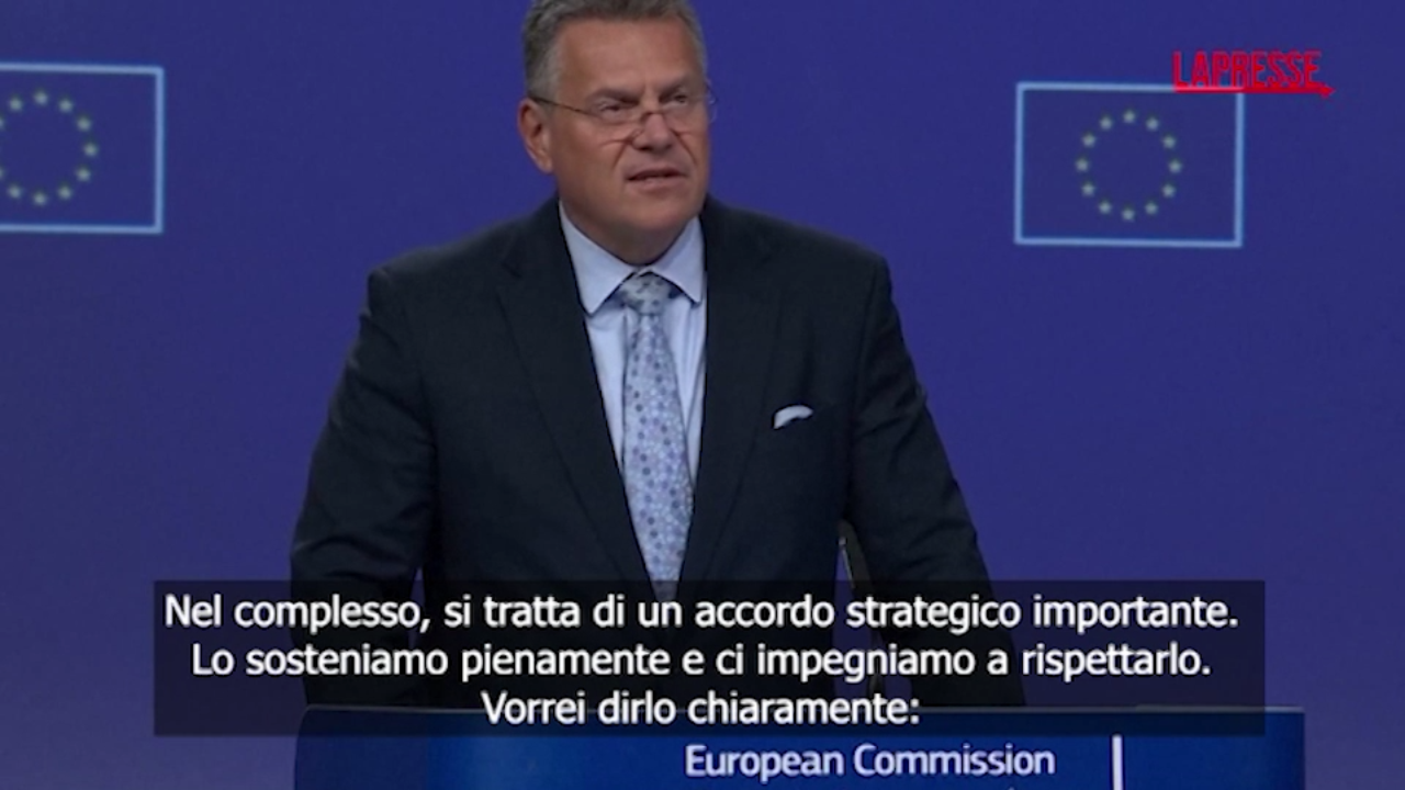dazi sefcovic alternativa ad accordo era guerra commerciale con usa