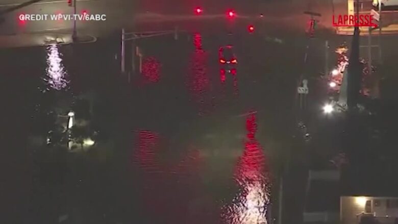Uragano Erin, allagamenti in New Jersey