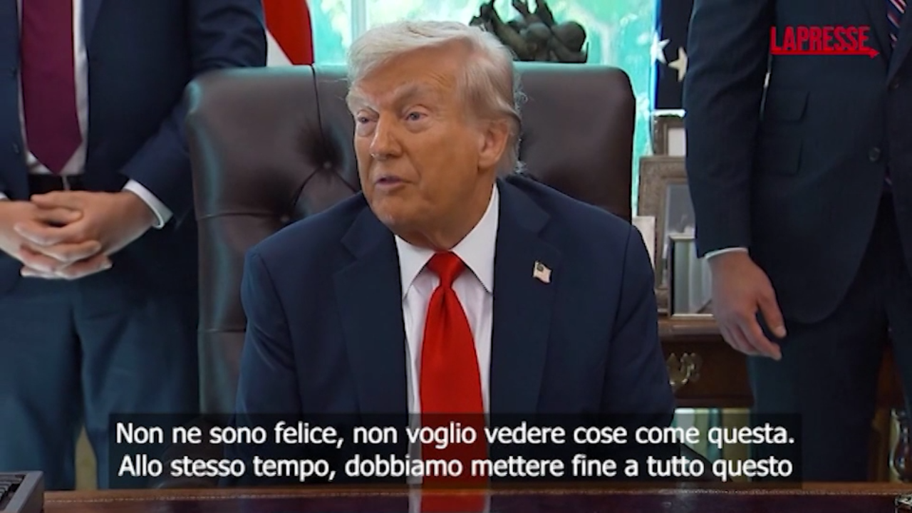 Gaza, Trump: "Bombardamento ospedale? Non sono contento" Gaza, Trump: "Bombardamento ospedale? Non sono contento"