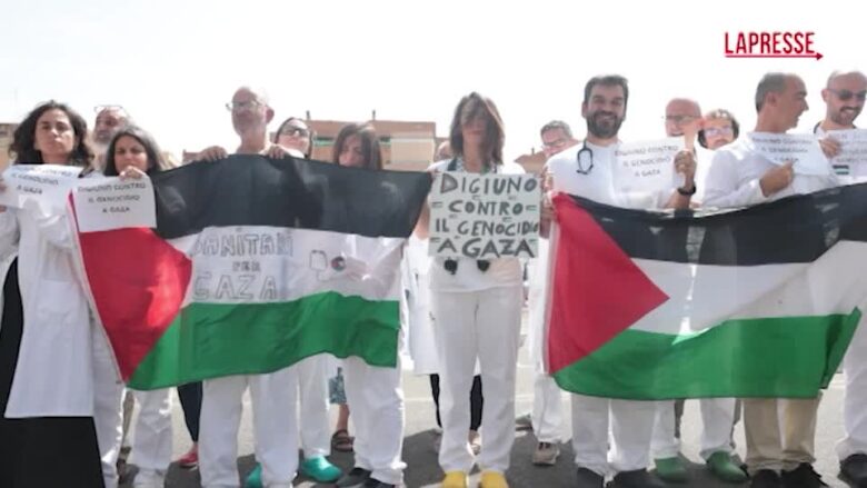 Gaza, infermieri e medici dello Spallanzani di Roma aderiscono alla giornata di digiuno