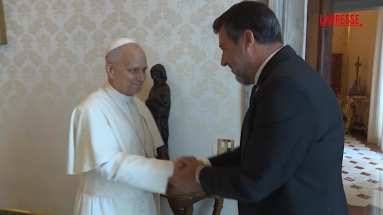 Papa Leone XIV ha ricevuto il vicepremier Matteo Salvini
