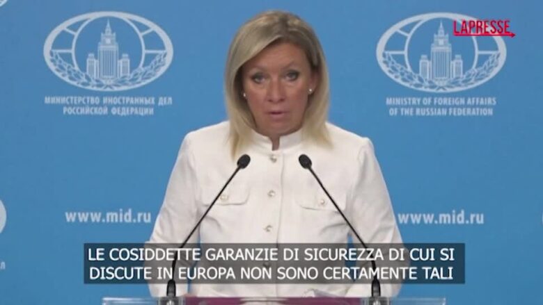 Ucraina, Zakharova: “Garanzie di sicurezza solo dopo i negoziati di pace”