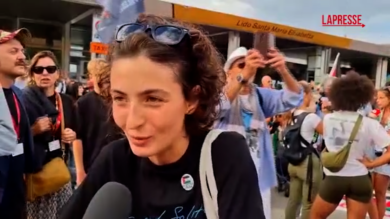 Mostra di Venezia, corteo pro-Pal: "Qui per dire stop al genocidio". C'è anche Tecla Insolia