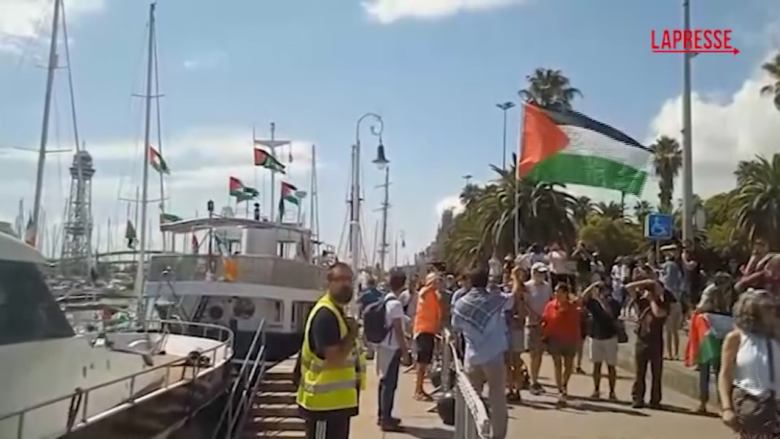Barcellona, pronte le barche della Global Sumud Flotilla in partenza per Gaza
