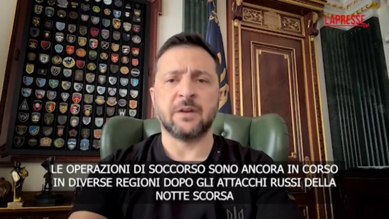 Ucraina, Zelensky: "Senza pressione del mondo sulla Russia non ci sarà fine alla guerra"