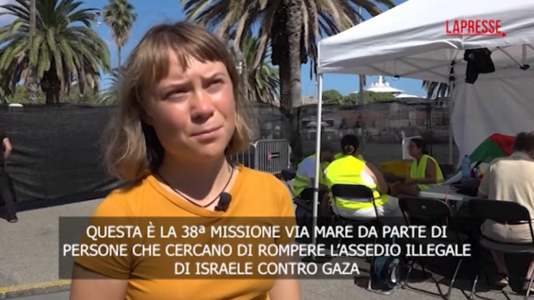 Global Sumud Flotilla, Greta Thunberg: “Conosciamo i rischi ma la missione riguarda la vita dei gazawi”