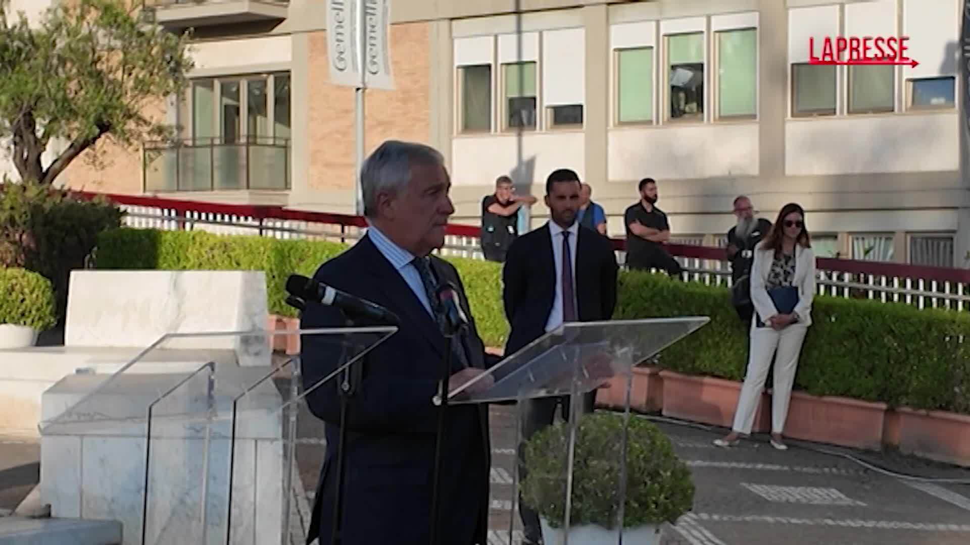 gaza tajani piano riviera ascoltiamo i palestinesi non credo si debba agevolare loro fuga
