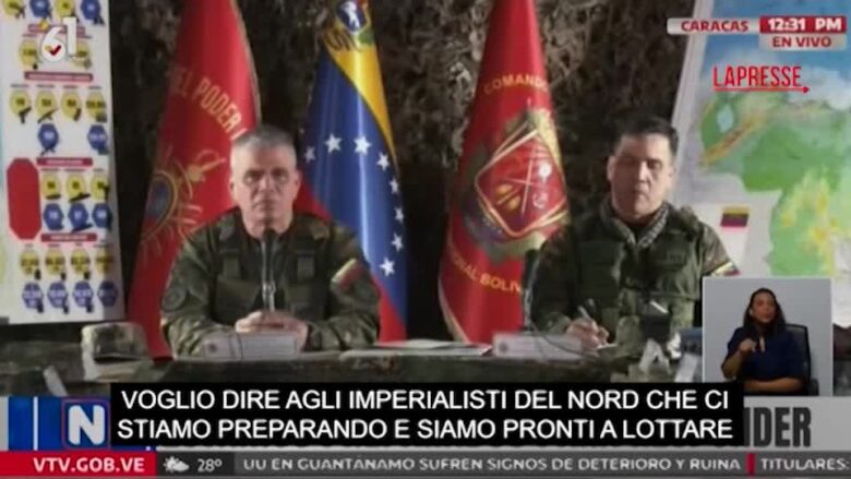 Venezuela, l'avvertimento agli Usa: "Se vi azzarderete a invaderci, risponderemo"