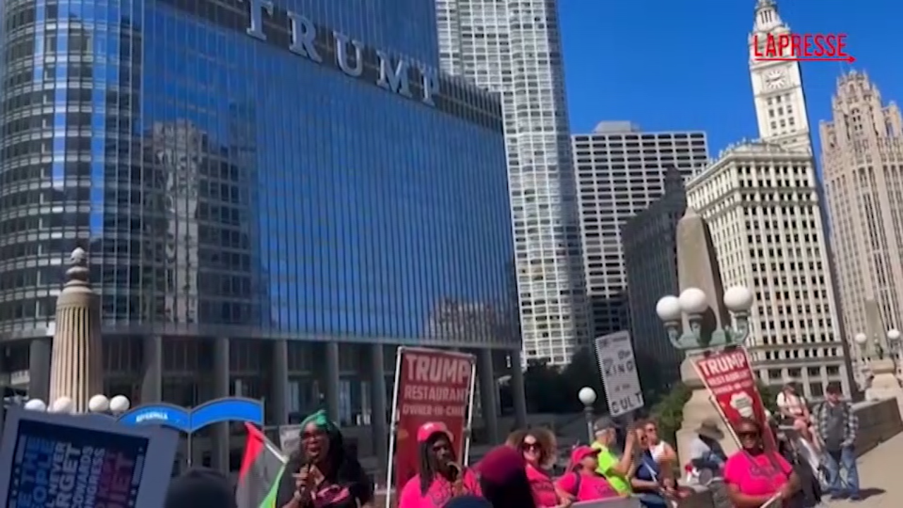 Labor Day, proteste anti Trump a Chicago Labor Day, proteste anti Trump a Chicago