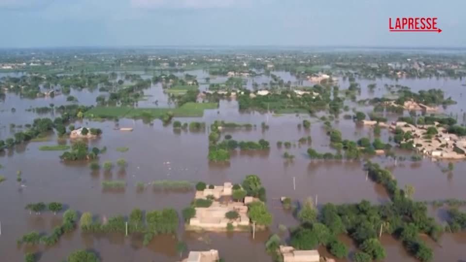 alluvioni in pakistan i soccorritori utilizzano i droni per trovare sopravvissuti