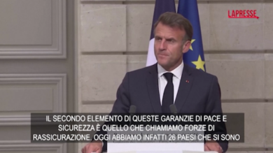 Ucraina, Macron: "26 Paesi si sono impegnati per truppe a Kiev"