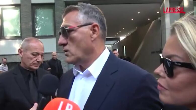 Armani, Vieri e Costanza Caracciolo alla camera ardente ricordano lo stilista