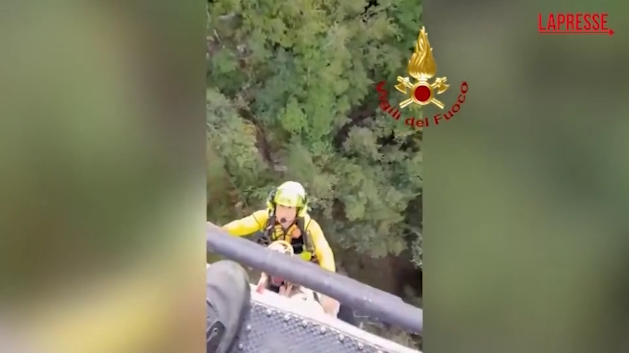 forl236 cesena escursionista finisce in un dirupo il salvataggio dei vigili del fuoco